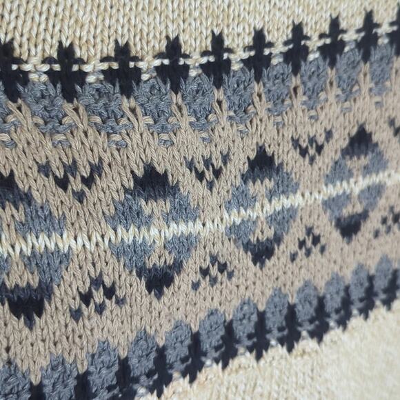 Vintage Tight Knit Ski Lodge Vibe Sweater Preppy Mens Size XL - Picture 3 of 9